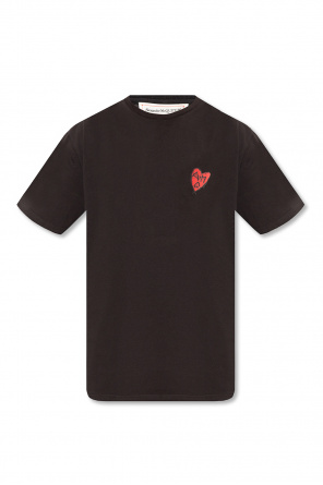 【送料&関税込】Alexander McQueen T-shirt With Ruffles Alexander McQueen Asymmetric Ruffled T-shirt | Black | FARFETCH